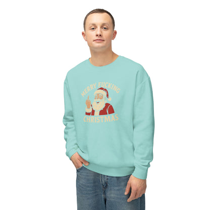 Merry Christmas Sweatshirt, Funny Holiday Crewneck, Unisex Gift, Christmas Apparel, Sarcastic Sweatshirt, Unique Holiday Clothing - TRV