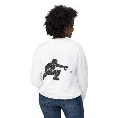 Baseball Catcher Unisex Sports Crewneck Sweatshirt - Perfect for Athletes & Casual Wear, Great for Game Days, Birthdays, Apparel for Fans