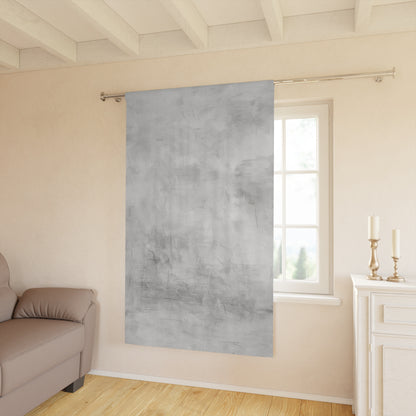 Gray abstract window curtains from Printify featuring modern decor design, suitable for home or birthday gift decoration.