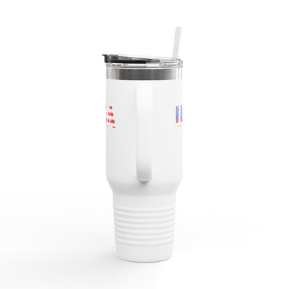 Insulated Travel Mug with USA Design - Perfect for Road Trips, Outdoor Adventures, and Gifts, 40oz Tumbler for Coffee, Tea, and More