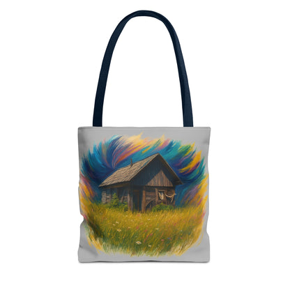 Rustic Charm Tote Bag | Boho Bag | Eco-Friendly Custom Design | Nature Lover Gift | Canvas Purse | Casual Carryall - TRV
