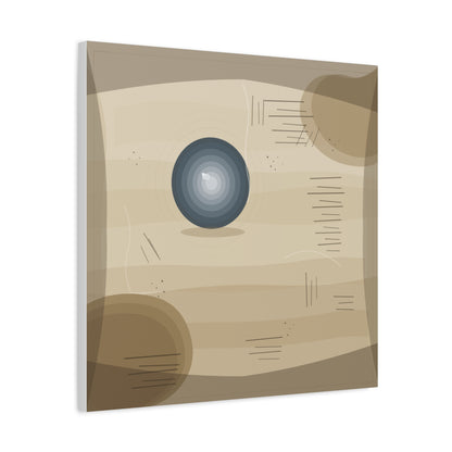 Abstract Warm Desert Field Matte Canvas