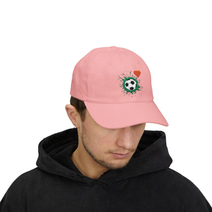 Soccer Love Dad Cap | Perfect Gift for Sports Lovers, Father's Day, Outdoor Events, Casual Wear, Adjustable Cap - TRV
