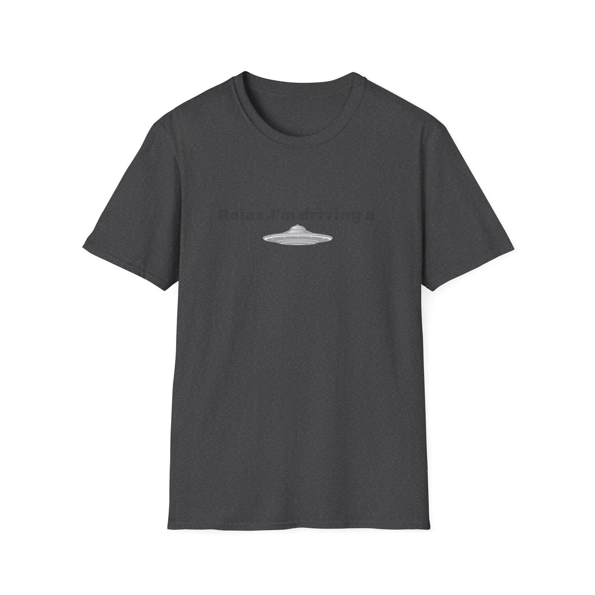 Black UFO T-Shirt featuring a humorous alien graphic print, perfect for sci-fi fans and casual wear.