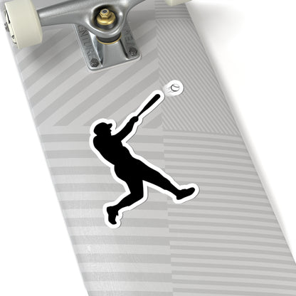 Baseball Player Kiss-Cut Stickers | Sports Decor, Laptop Stickers, Gift for Baseball Fans, Sports Enthusiast Accessories - TRV