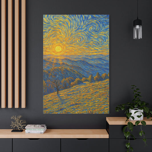 Vibrant Landscape Canvas Print, Art Décor for Home, Wall Art, Gift for Art Lovers, Nature Inspiration, Birthday Gift, Colorful Decor