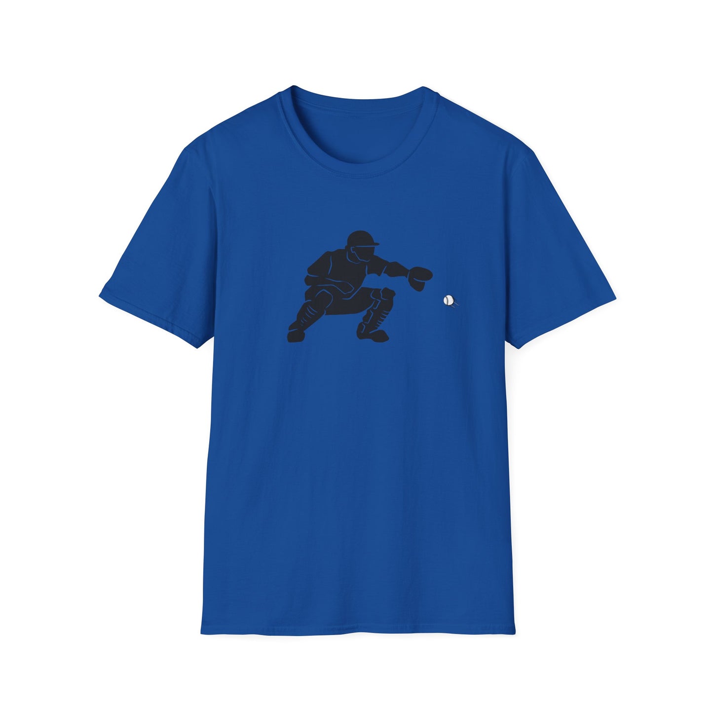 Baseball Catcher Unisex Softstyle T-Shirt, Sports Apparel, Gift for Athletes, Workout Gear, Casual Wear, Special Occasions