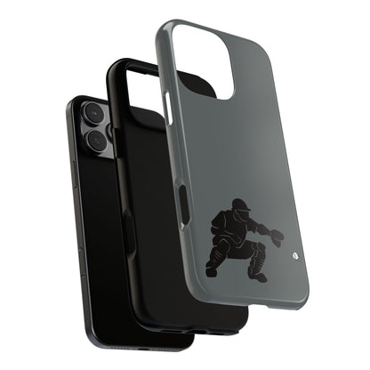 Baseball Catcher Phone Case, Sports Phone Accessory, Tough Cases, Gift for Athletes, Sports Fan Merchandise, Unique Design - TRV