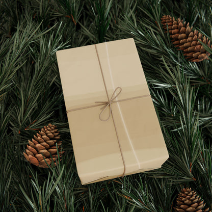 Neutral Abstract Wrapping Paper Roll — Beige Geometric Gift Wrap