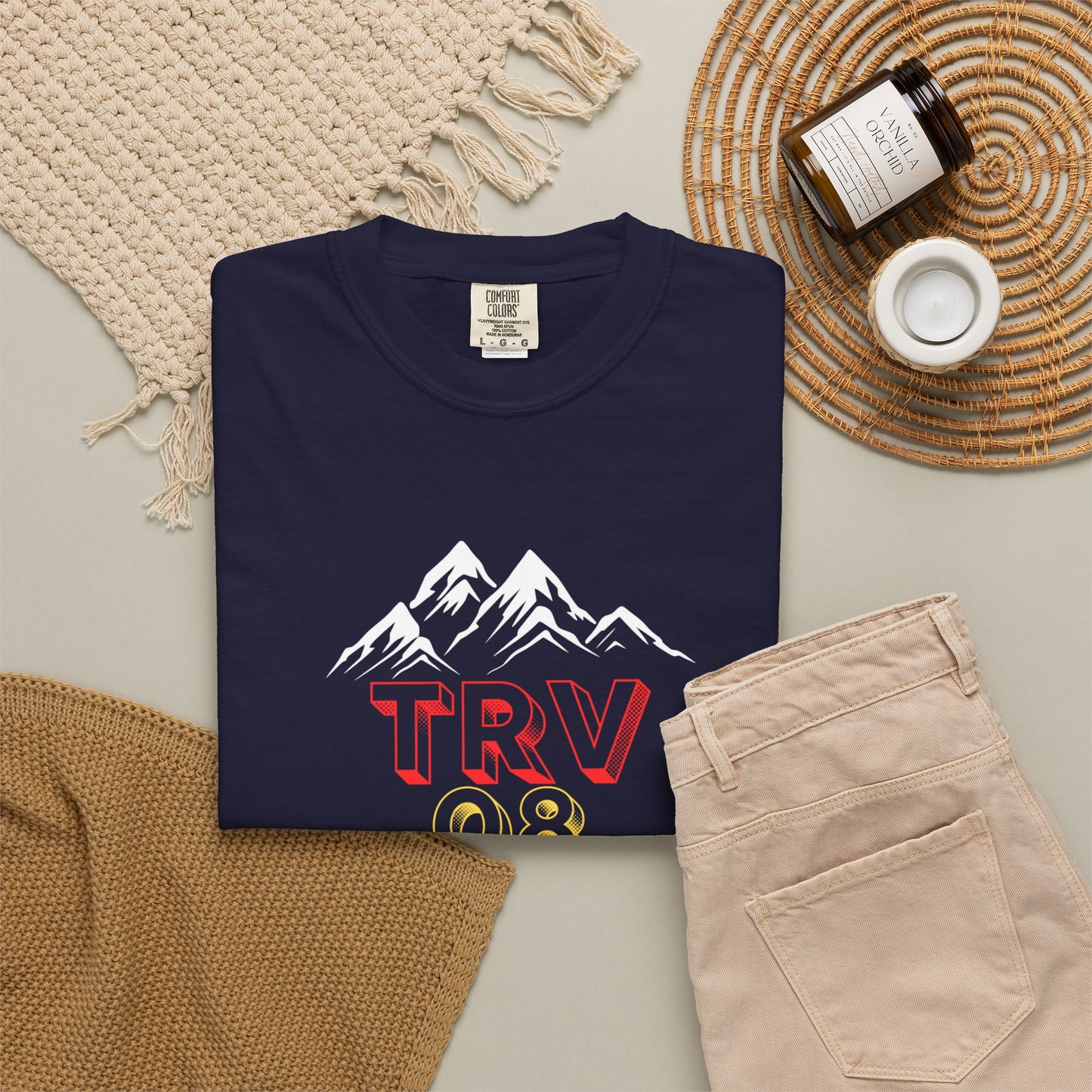 TRV08 Logo Tee | Unisex Garment-Dyed T-Shirt