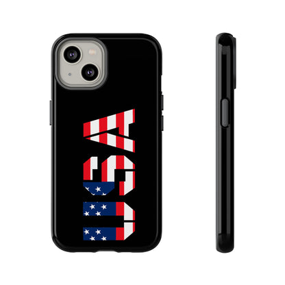 USA patriotic American flag phone case by Printify, rugged protective cover with bold flag design for smartphones.