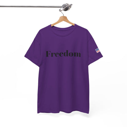 Freedom script tee | T-Shirt, American flag sleeve - TRV
