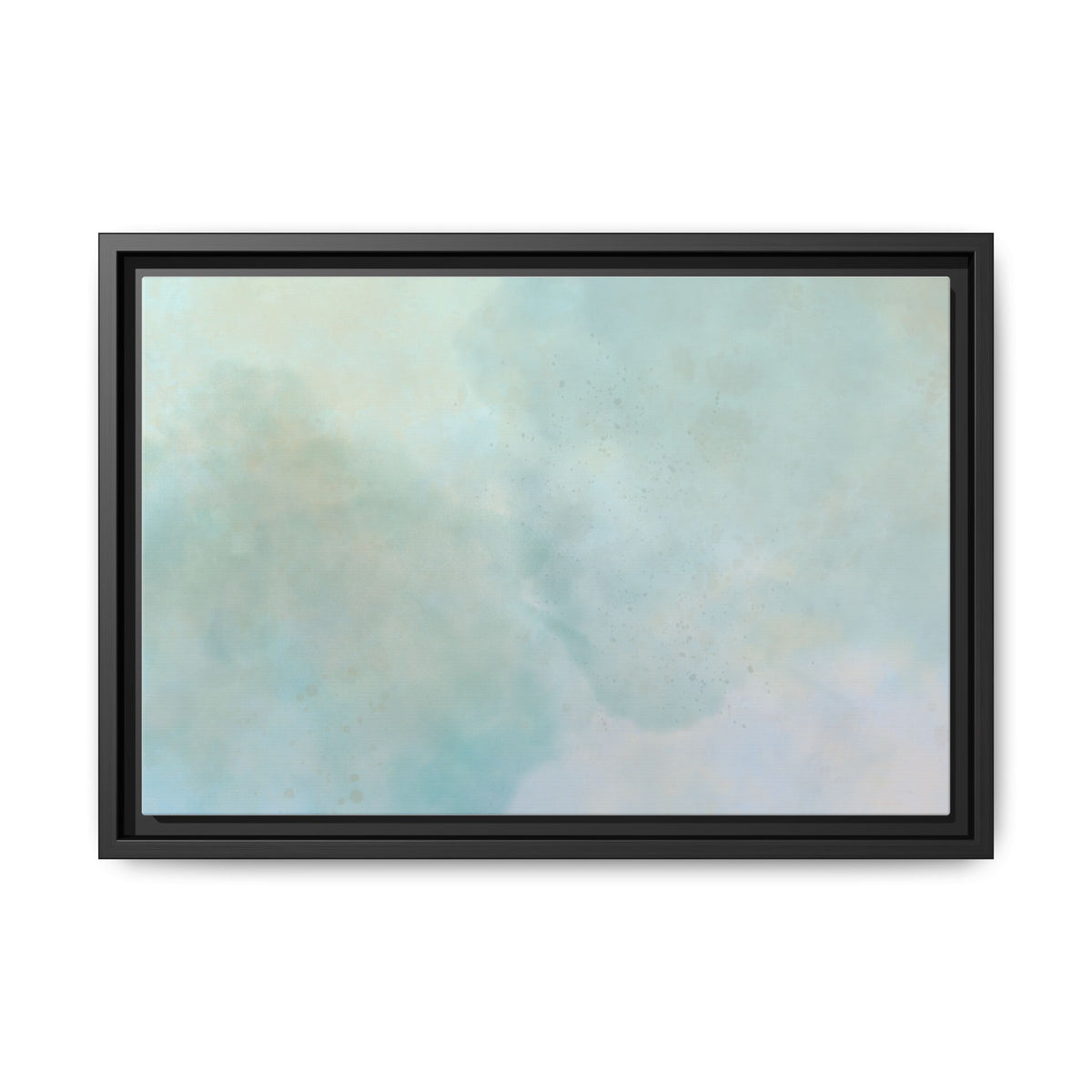 Soft abstract pastel watercolor design on matte canvas, featuring gentle colors and artistic brushstrokes by Printify.