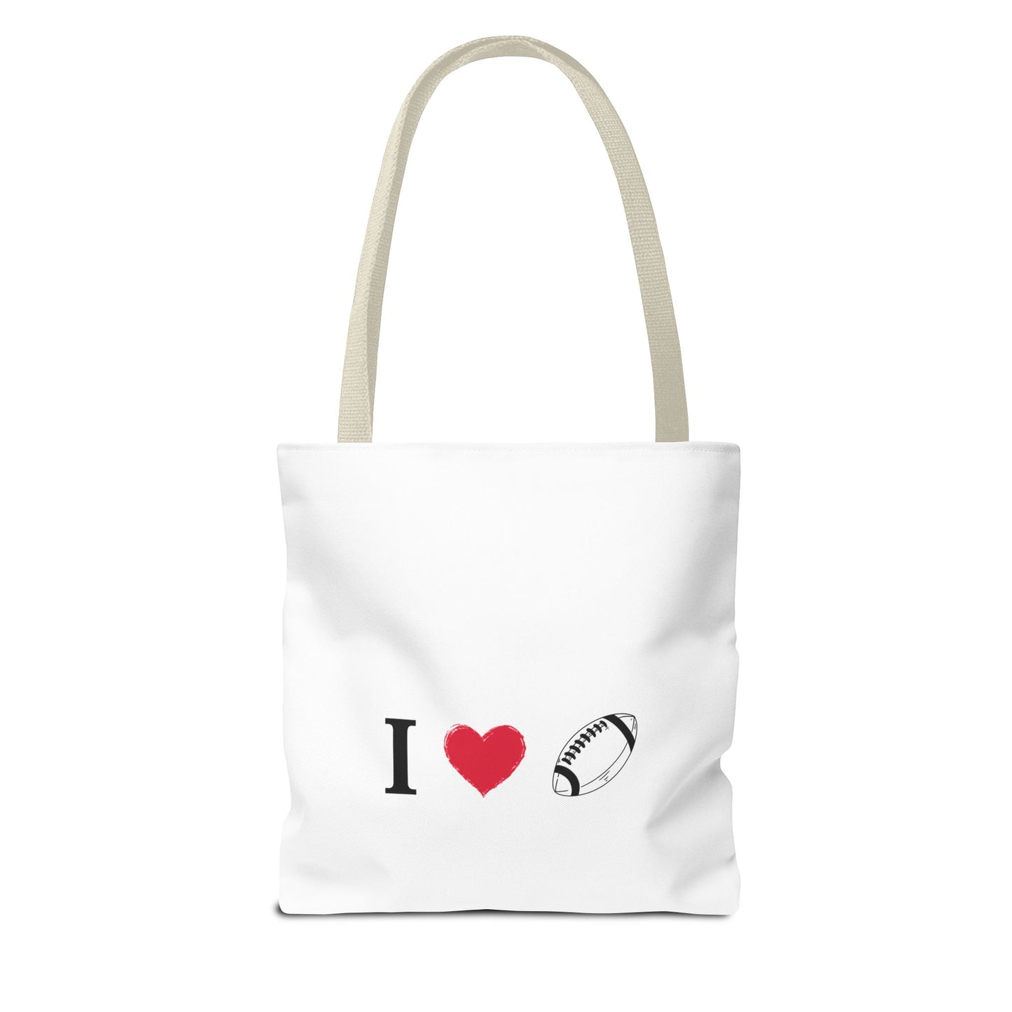 Football Lover's Tote Bag - Perfect for Game Day, Sports Events, Gifts for Fans, Eco-Friendly Carryall, Personal Use, Travel Bag - TRV
