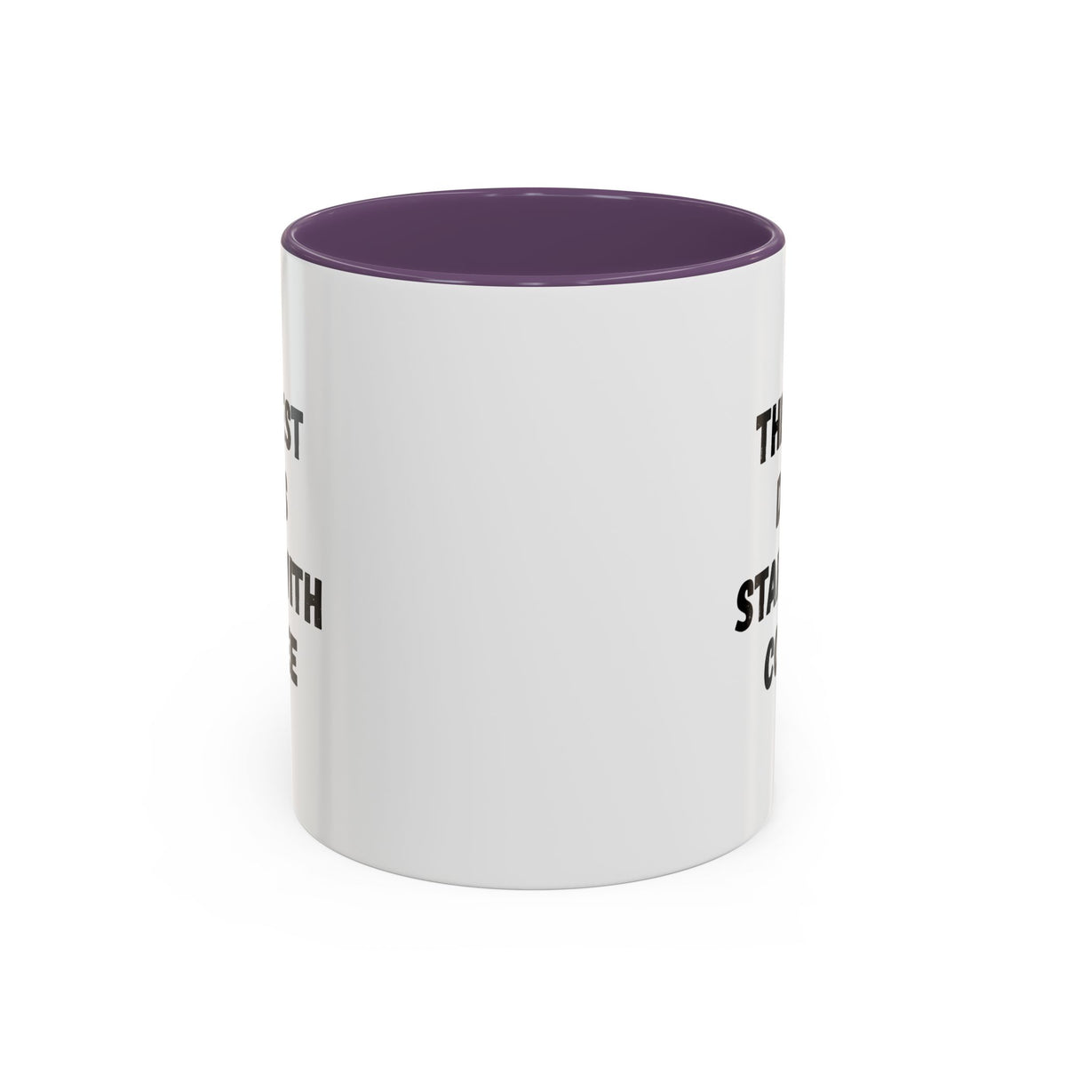 Ceramic coffee mug with "The Best Days Start With Coffee" quote, 11oz size, white mug with black text, Printify brand.