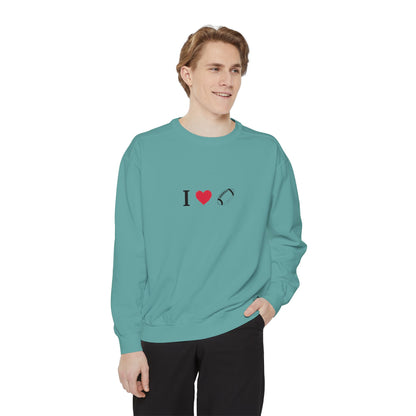 Unisex Sweatshirt, I love Football, Cozy, Perfect for Everyday Wear, Gift Idea for Friends, Couples, and Special Occasions - TRV