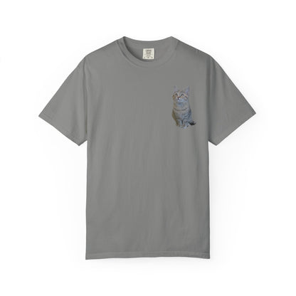 Whimsical Cat Pocket T-Shirt for Cat Lovers - TRV