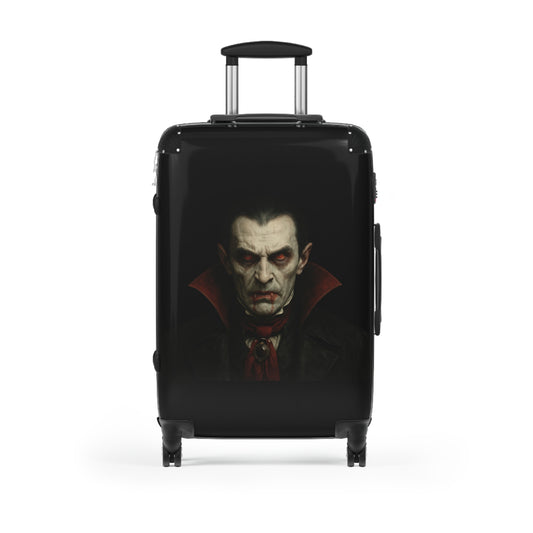 Spooky Vampire Luggage, Halloween Travel Bag, Dracula Suitcase, Gothic Carry-On, Horror Trip Gear - TRV