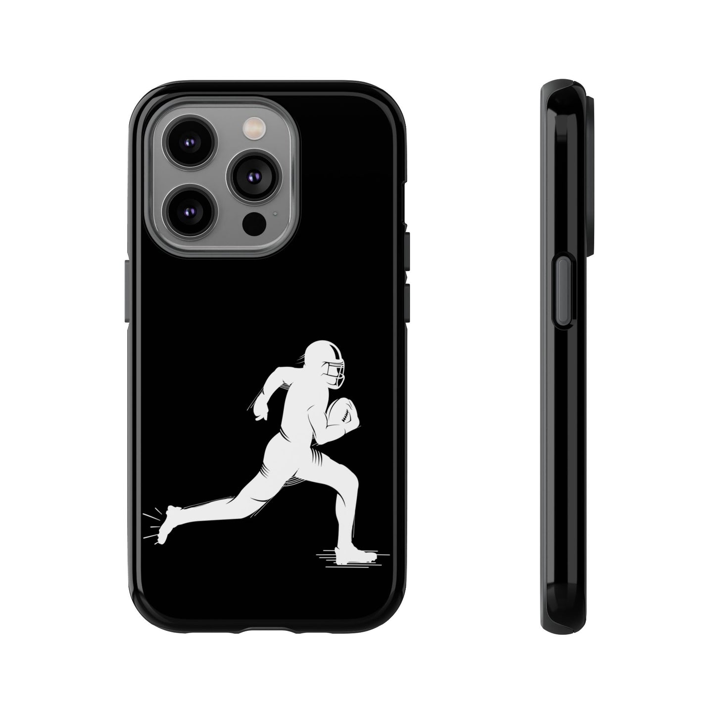 Football Player Phone Case, Tough Cases, Sports Phone Cover, Gift for Athletes, iPhone & Samsung Accessories, Running Player Design - TRV