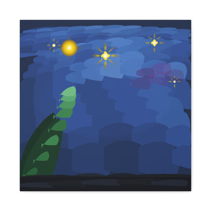 Starry Night Vortex Matte Canvas Stretched 1.25" | Impasto Brushstroke Reproduction