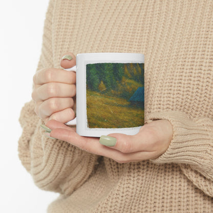 Rustic Cabin Ceramic Mug - Cozy Coffee Cup, Handmade Gift for Nature Lovers, Perfect for Home or Office, Great for Christmas, [...] - TRV