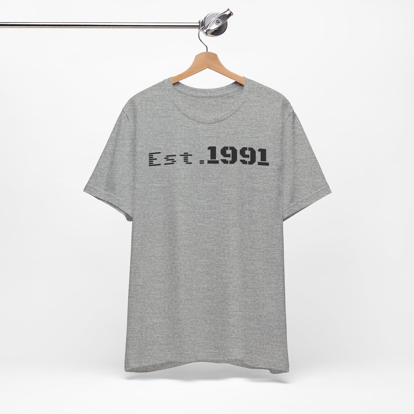 Unisex Vintage Est. 1991 Tee - Perfect Gift for Birthdays, Anniversaries, Throwback Fashion, Casual Wear, Milestone Celebrations