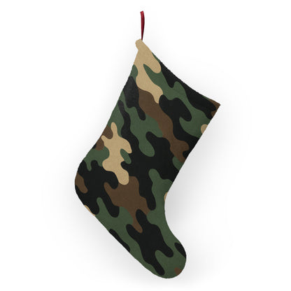 Camo Christmas Stocking – Green Woodland Holiday Stocking
