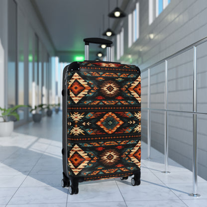 Southwest Aztec Pattern Carry-On Suitcase — Tribal Travel Luggage