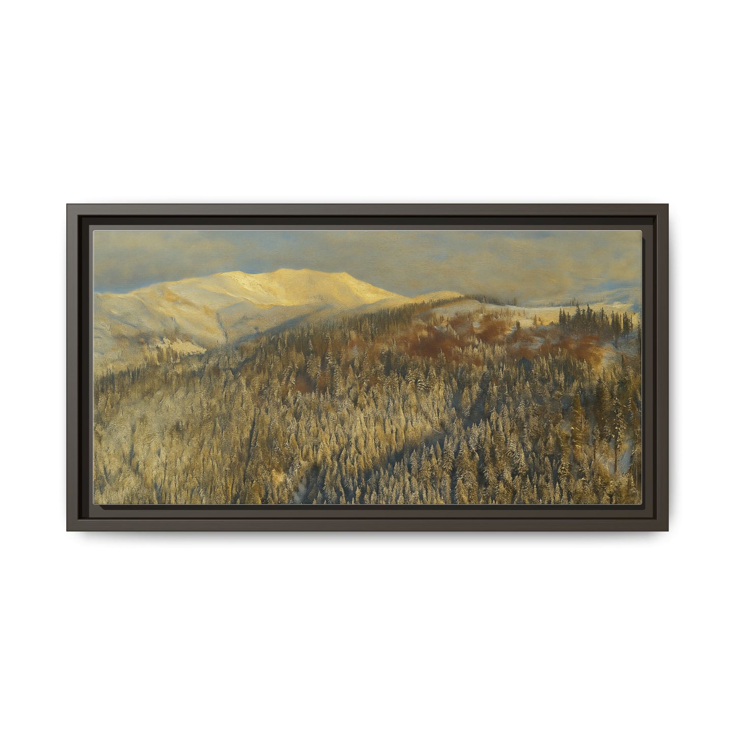 Framed Mountain Canvas Art, Perfect for Home Decor, Nature Wall Art, Gift for Nature Lovers, Cozy Atmosphere - TRV