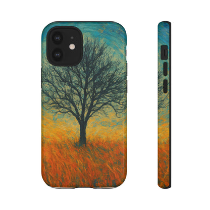 Artistic Phone Case with Tree Design, Nature Lover Gift, Unique Phone Cover, Holiday Present, Eco-friendly Tech Accessories - TRV