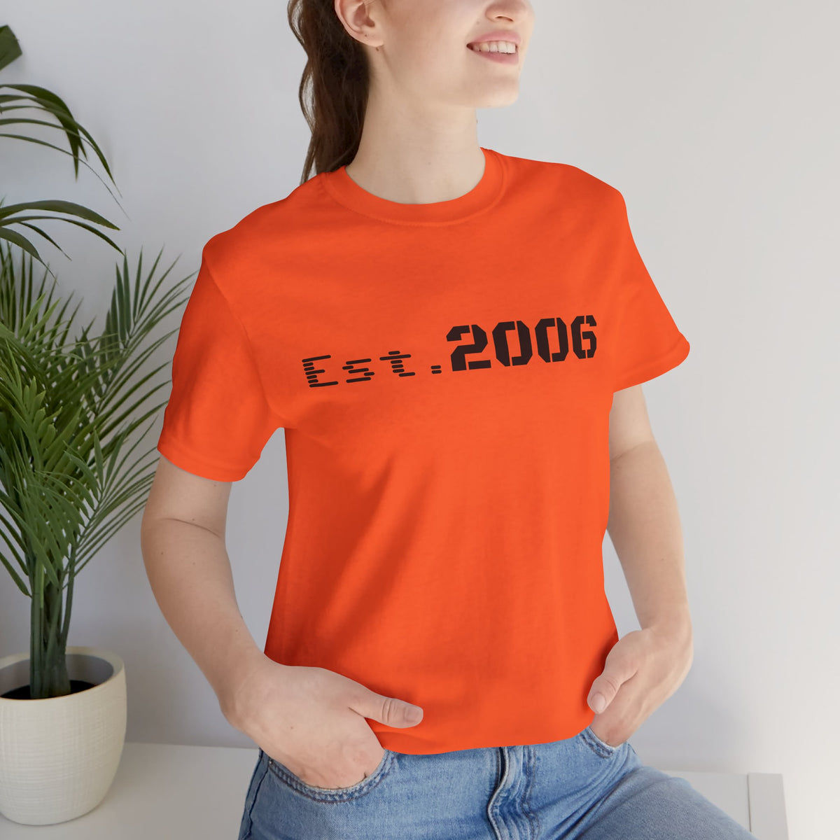 Vintage-style "Established 2006" graphic T-shirt by Printify featuring bold text and a classic birthday gift design.