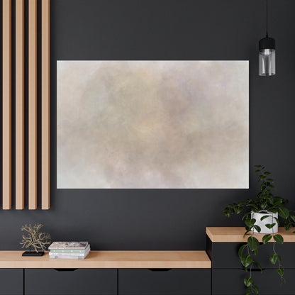 Soft Neutral Abstract Fog Canvas