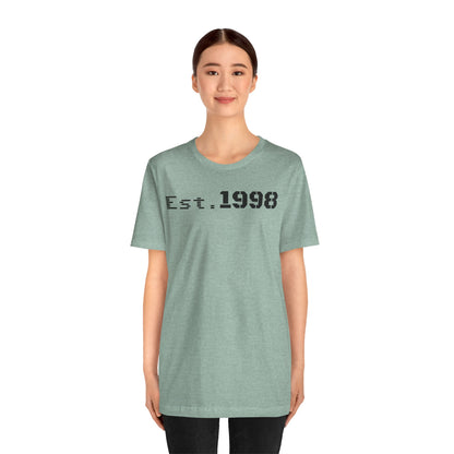 Vintage Est. 1998 Tee - Retro Unisex Shirt for Birthdays, Gifts, Everyday Wear, Casual Style, Nostalgia - TRV