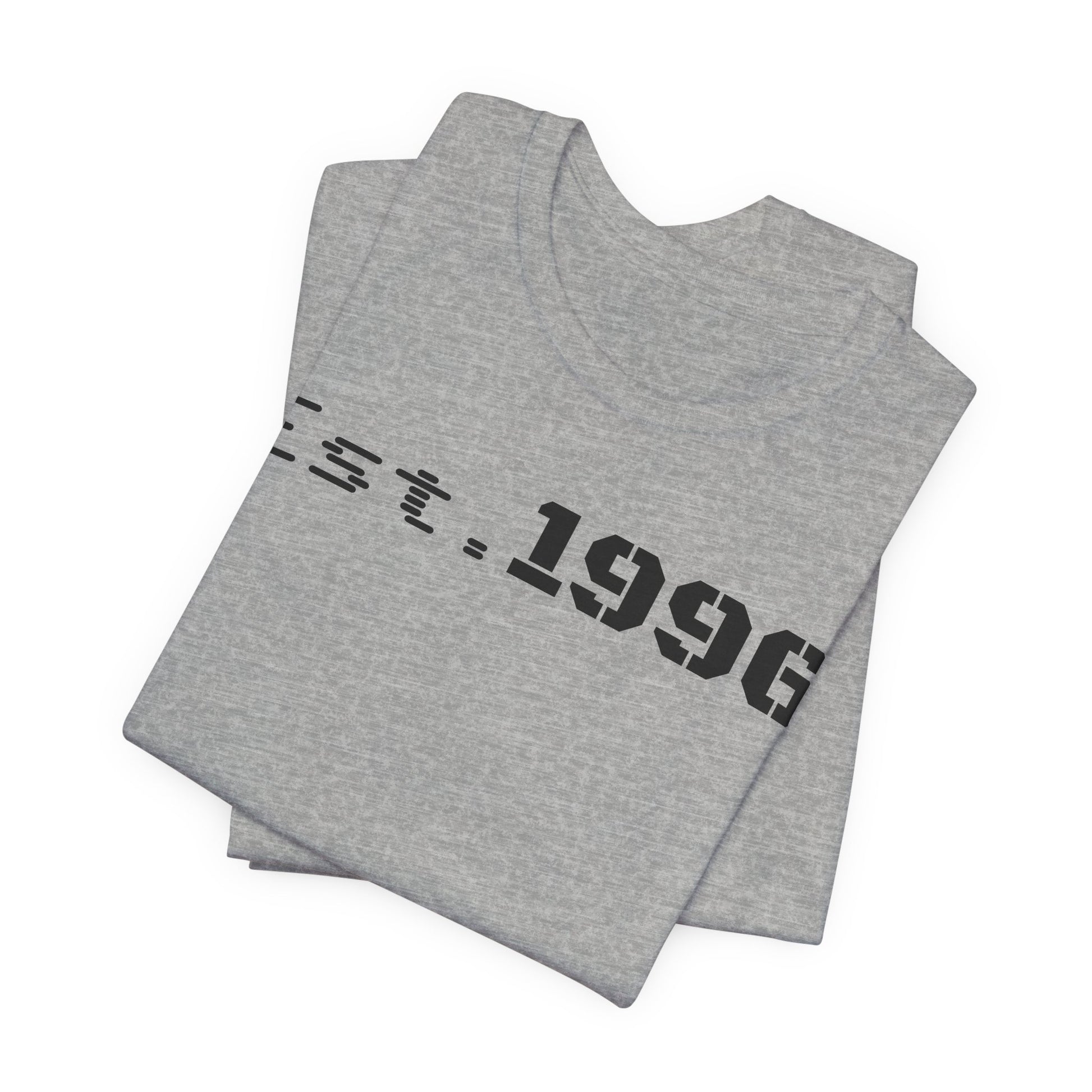 Unisex Jersey Tee - 'Est. 1996' Graphic Shirt, Birthday Gift, Casual Wear, Vintage Style, Retro Fashion, Gift for Him/Her - TRV