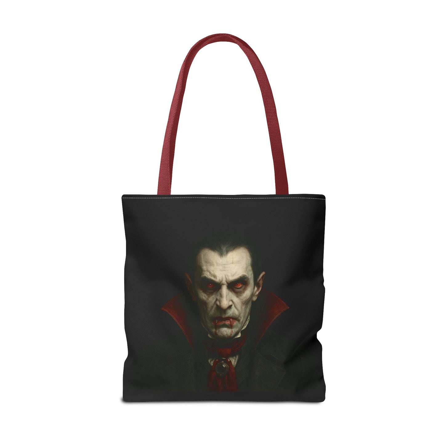 Vampire Haunted Tote Bag, Spooky Shopping Bag, Halloween Accessory, Gothic Style Handbag, Perfect for Halloween Parties, Unisex Tote - TRV