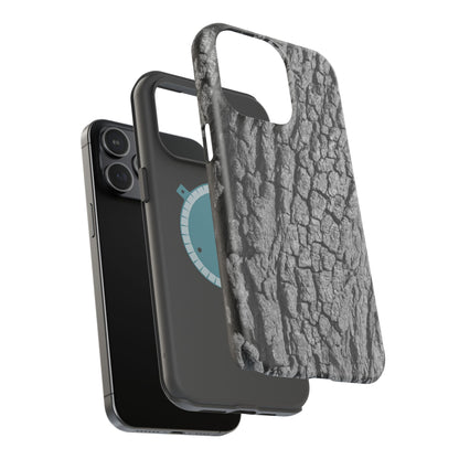 Bark Texture Magnetic Impact Phone Case