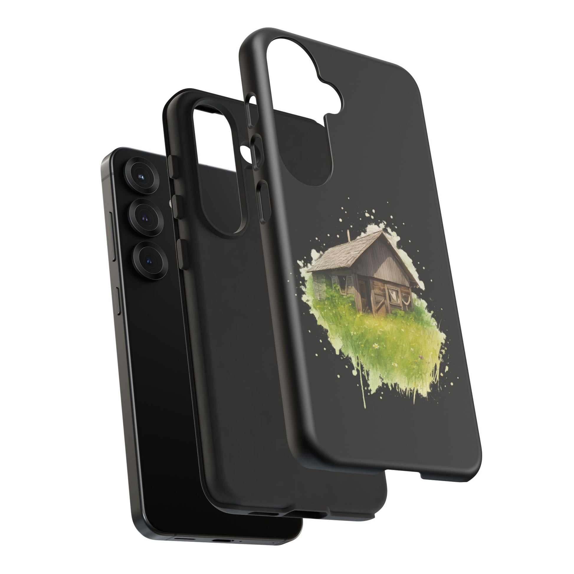 Rustic Farmhouse Phone Case, Cute Cottage Design, Tough Cases for Nature Lovers, Eco-Friendly Gift, Customizable Tech Accessories - TRV