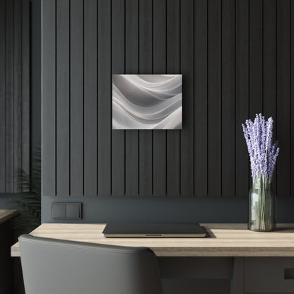 Abstract White Wave Acrylic Print | Wall Art