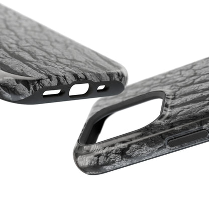 Bark Texture Magnetic Impact Phone Case