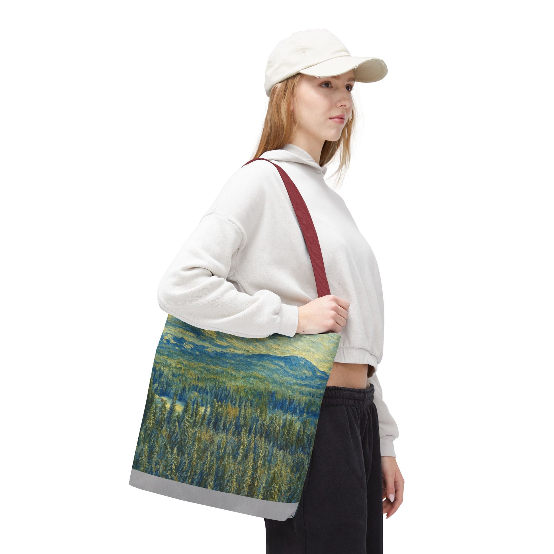 Nature-Inspired Tote Bag, Eco-Friendly Carryall, Bohemian Style Purse, Art Tote, Great Gift for Nature Lovers, Shopping Bag, Travel [...] - TRV