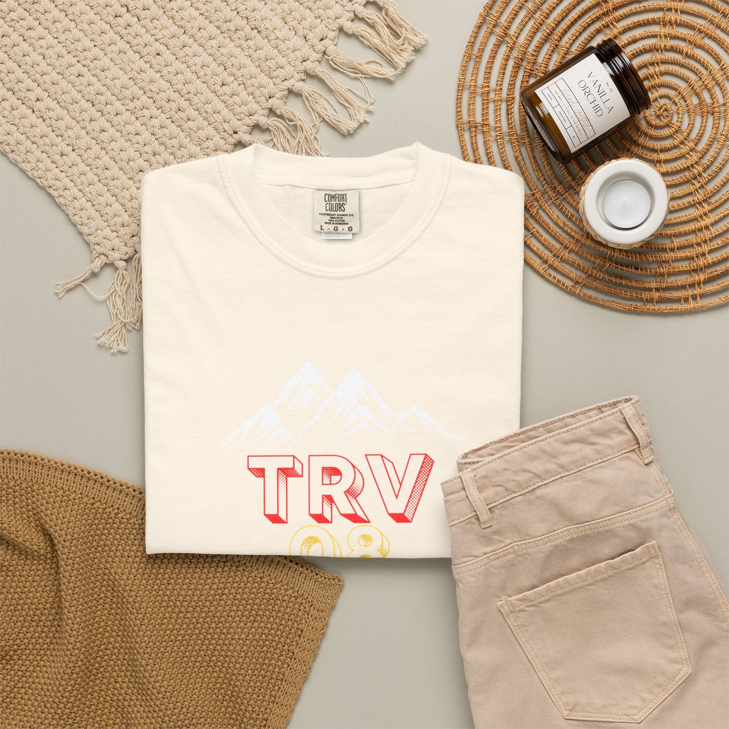 TRV08 Logo Tee | Unisex Garment-Dyed T-Shirt