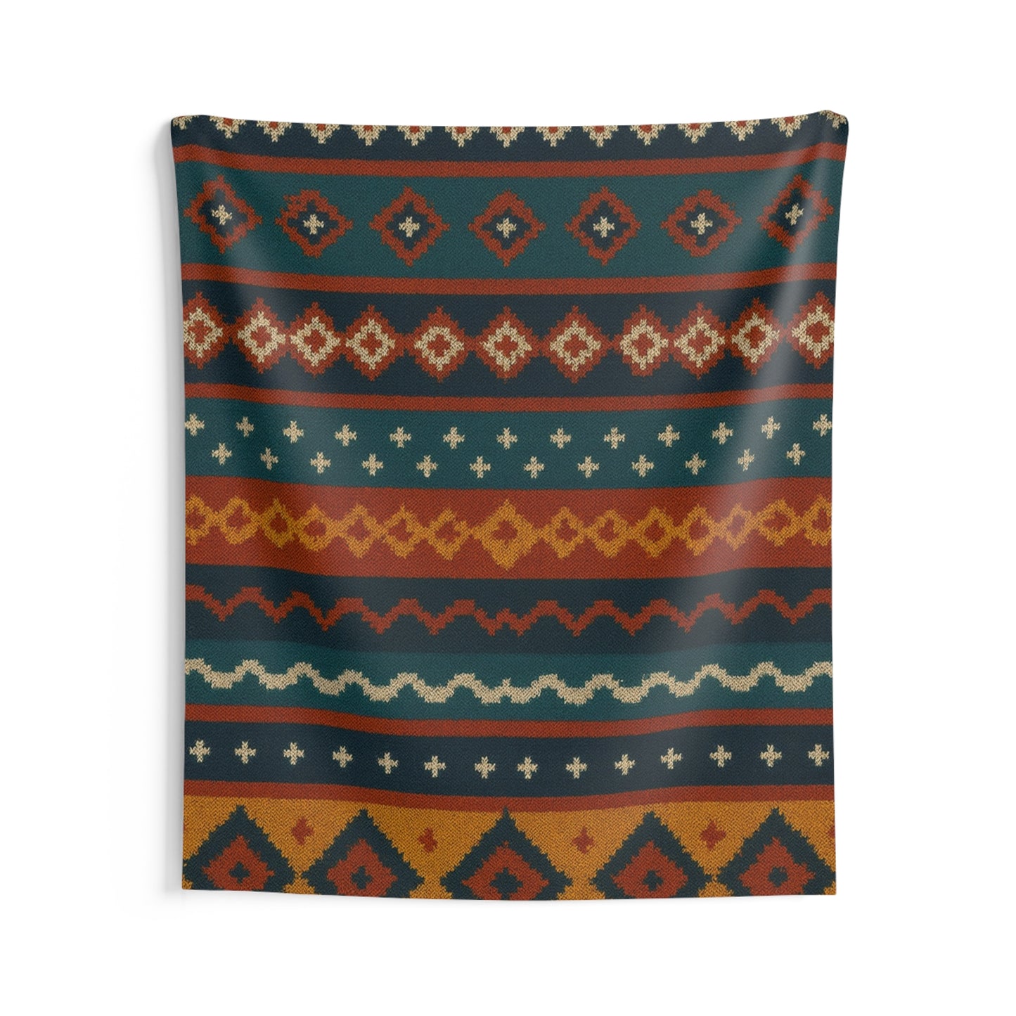 Southwestern Pattern Wall Tapestry – Boho Tribal Geometric Decor