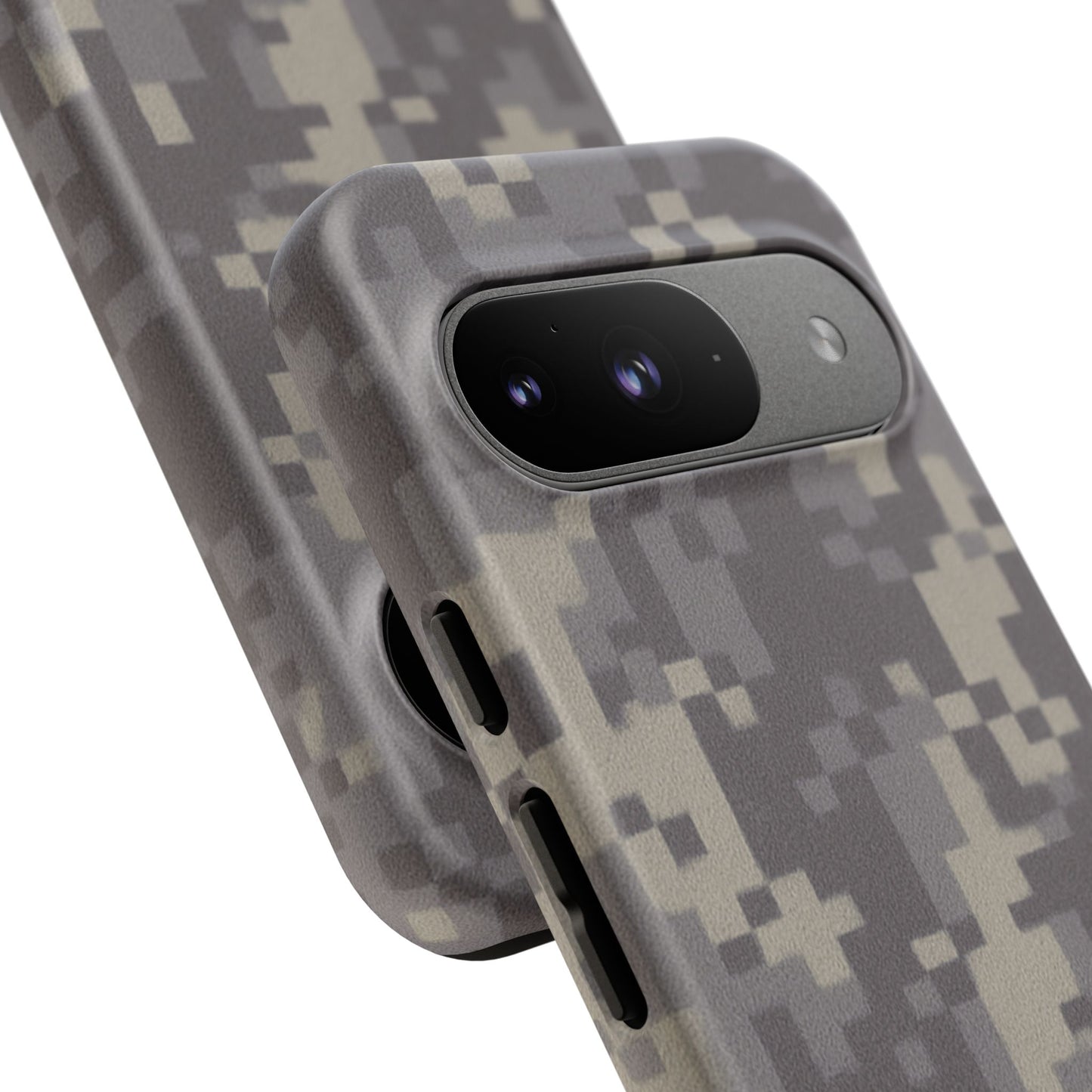 Digital camouflage tough phone case by Printify, rugged protective cover for smartphones with camo design and durable material.