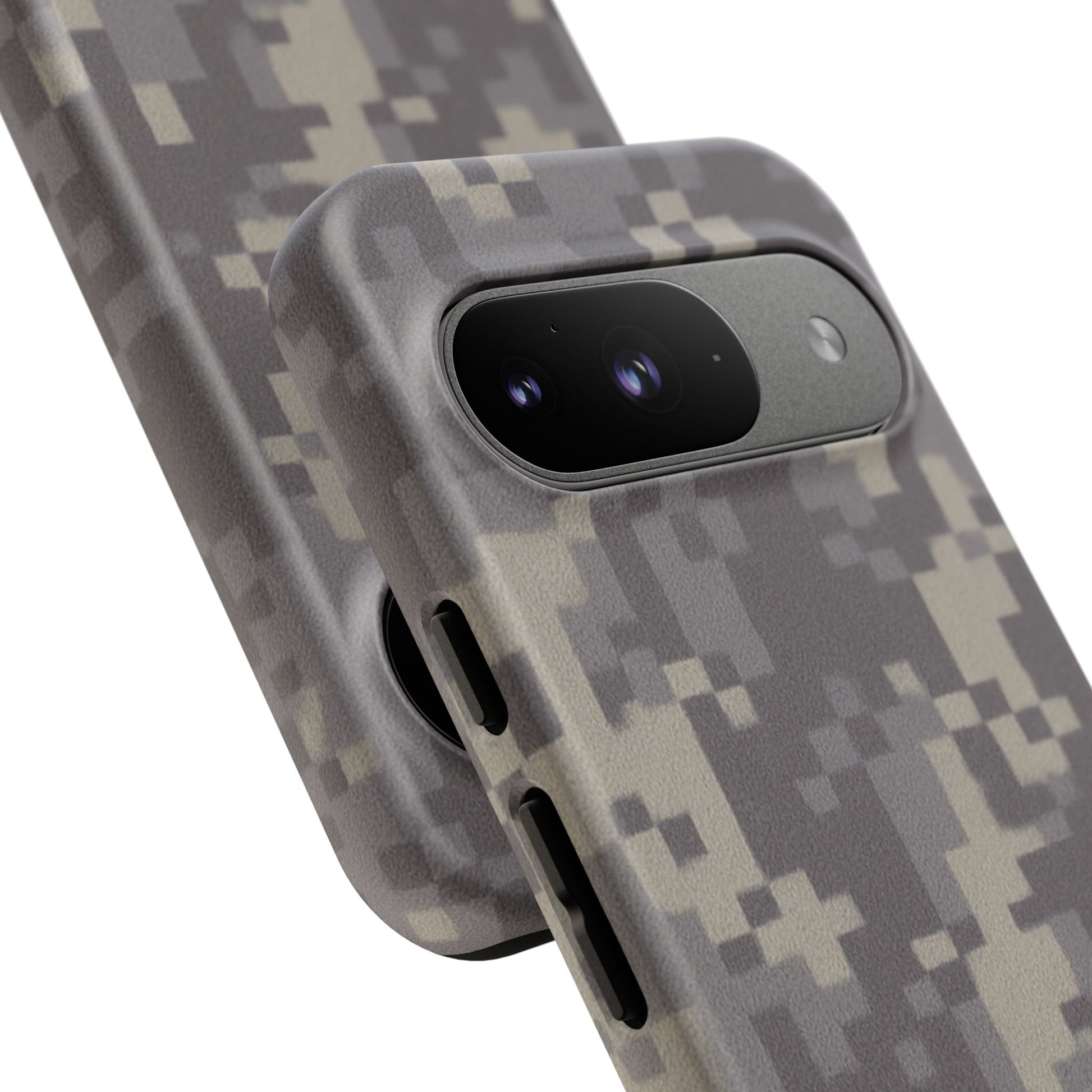 Digital camouflage tough phone case by Printify, rugged protective cover for smartphones with camo design and durable material.