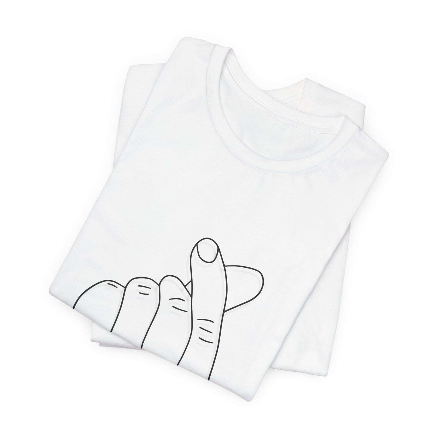 Minimalist Hand Sign Unisex Tee | Casual Everyday Wear | Perfect for Gift Givers