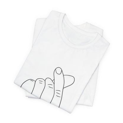 Minimalist Hand Sign Unisex Tee | Casual Everyday Wear | Perfect for Gift Givers