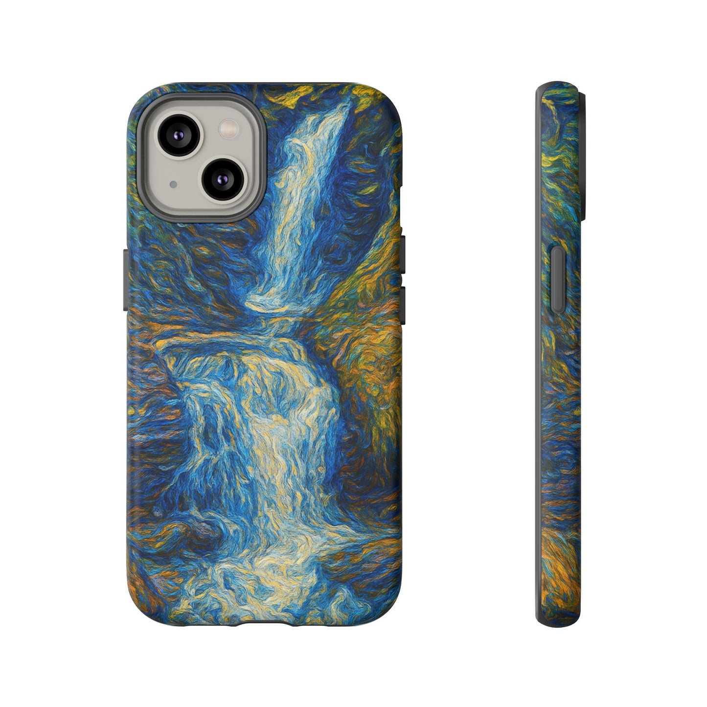 Artistic Phone Case - Waterfall Design, Unique Gift, Phone Accessory, Nature Lover, Original Artwork - TRV