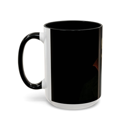 Gothic Dracula Vampire Accent Coffee Mug | Spooky Halloween Gift, Unique Home Decor, Collector's Mug, Coffee Lover's Gift - TRV