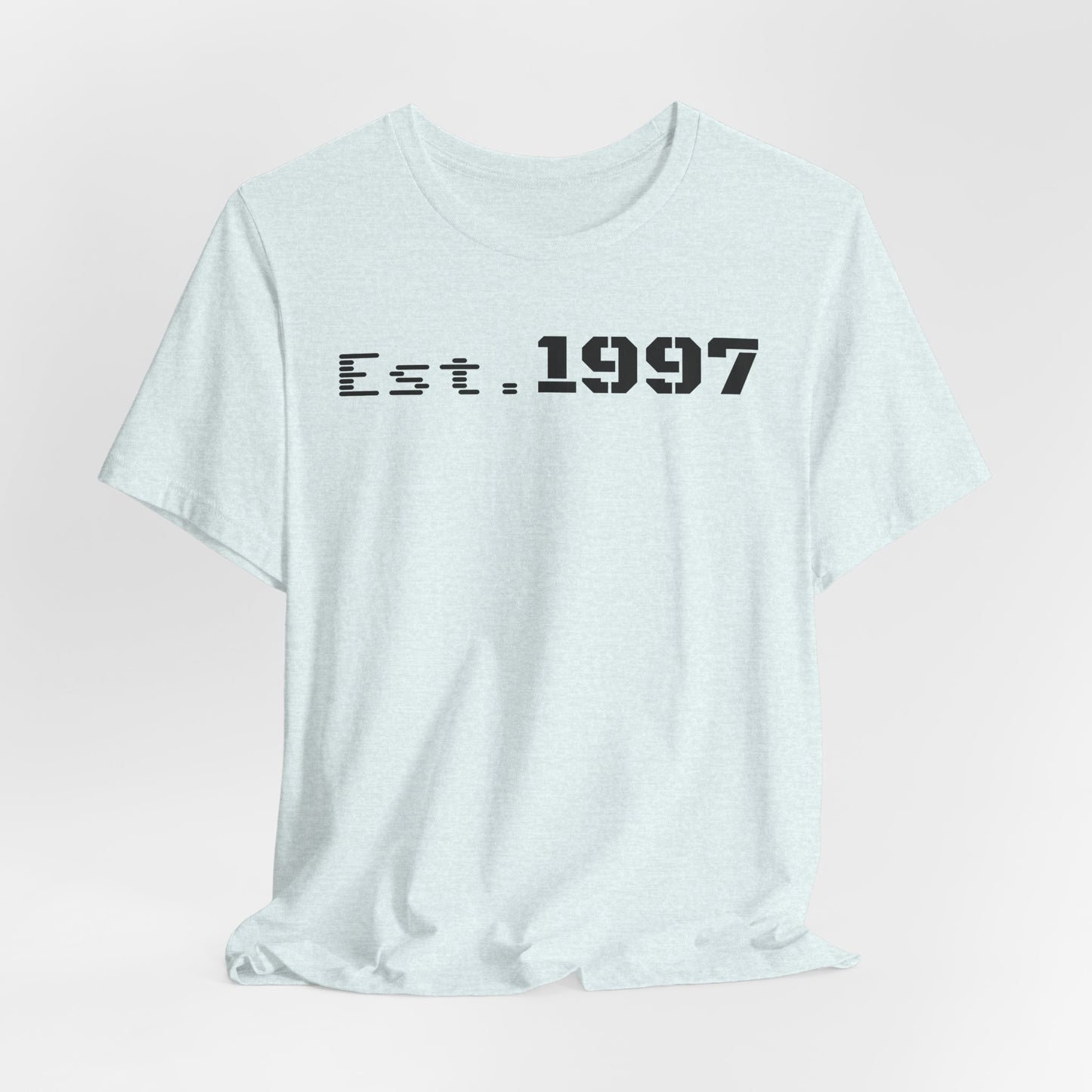 Est. 1997 Unisex Jersey Short Sleeve Tee - Vintage Style, Perfect for Birthdays, Casual Wear, Gifts, Anniversaries, Retro Fashion