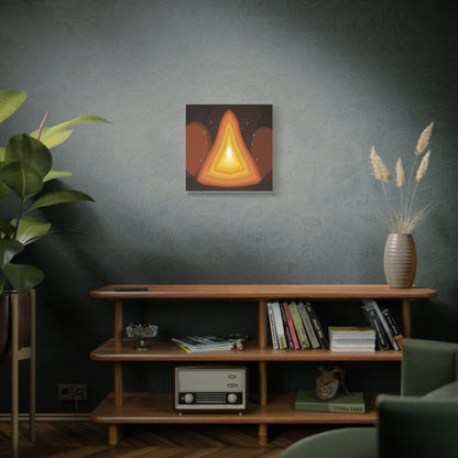 Concentric Fire Furnace Cross-Section Matte Canvas